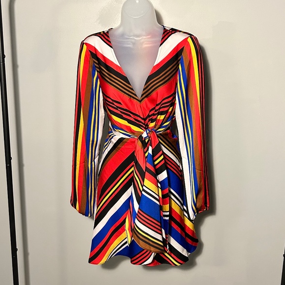 Express, satin, faux wrap, size small - Picture 1 of 1